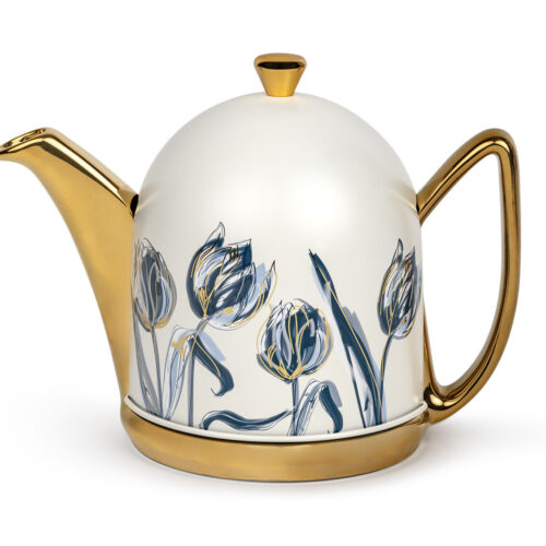 Theepot Cosy Manto Tulip, goud