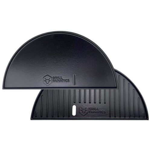 Gietijzeren plancha plaat half