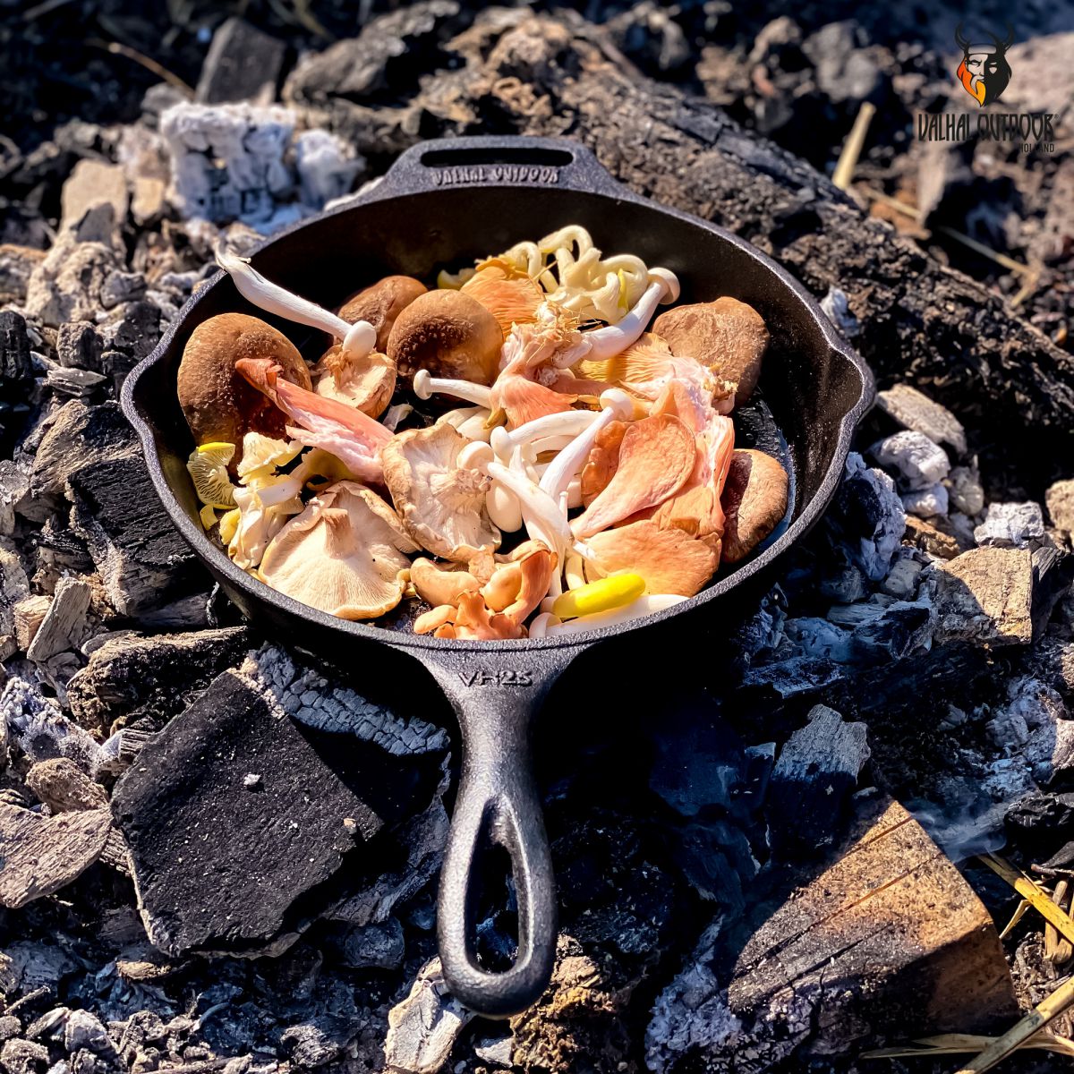 Valhal Outdoor Skillet 25 cm met steel - Afbeelding 4