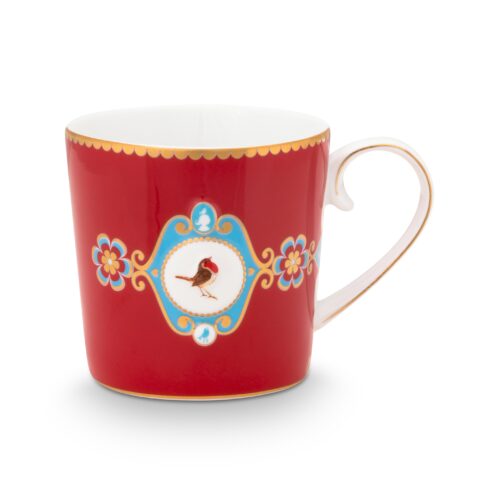 Mug small love birds love medallion red-pink 150 ml