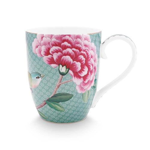 Pip Studio Blushing Birds Mok XL Blue