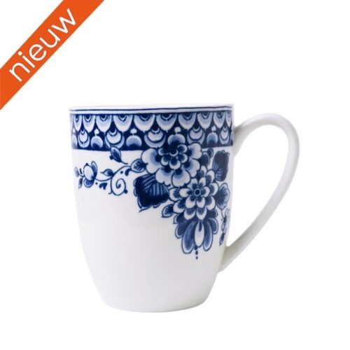 Heinen Delfts Blauw Mok Paauw Blauw