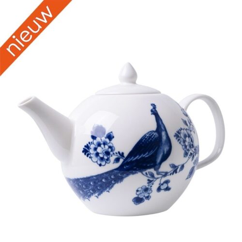 Heinen Delfts Blauw - Theepot Paauw Blauw