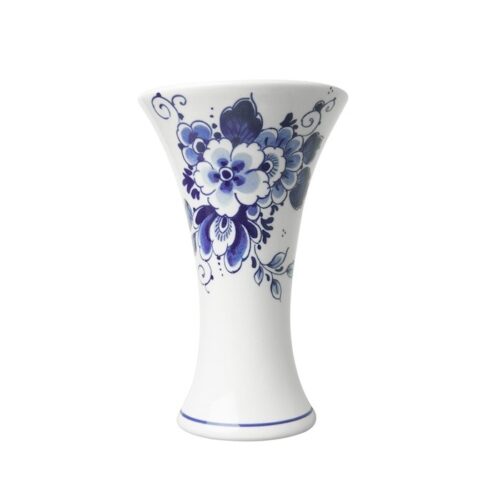 Heinen Delfts Blauw - Kelkvaasje bloemen groot