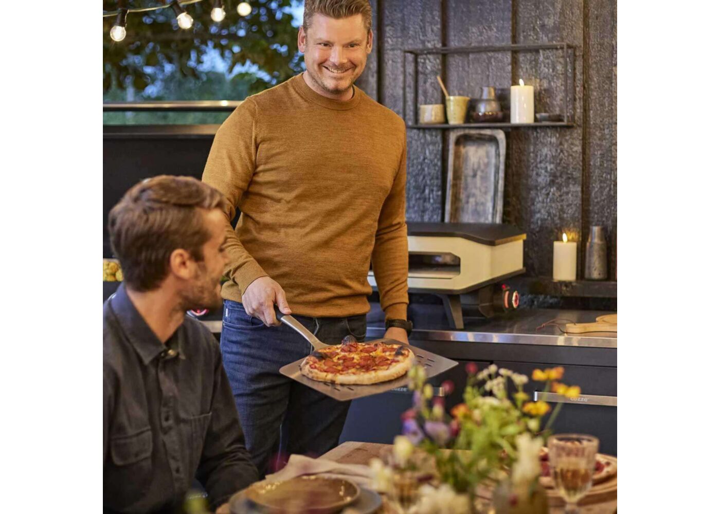 Cozze - Pizzaschep met Gaatjes Aluminium 66 cm - Afbeelding 3