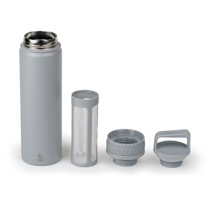 Cold brew infuser bottle Moshi rvs grijs - Afbeelding 2