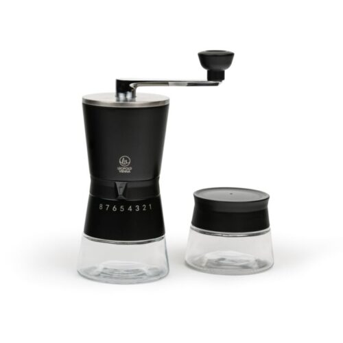 Leopold Vienna Giftset koffiemolen Bologna met vooraadpot - Zwart