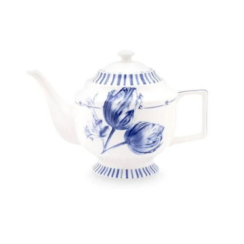 Heinen Delfts Blauw - Theepot Tulp